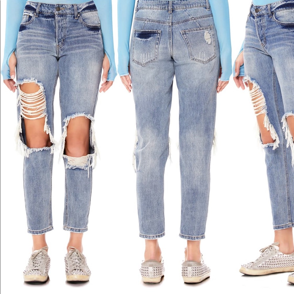 AFRM Cyrus Ripped High Waisted Jeans size 26